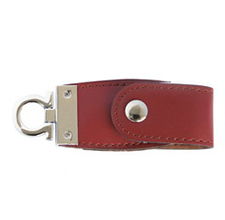 Leather case USB Drive, emboss logo UDL02