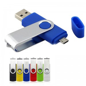 OTG USB flash drive, twist classic model, plug and play