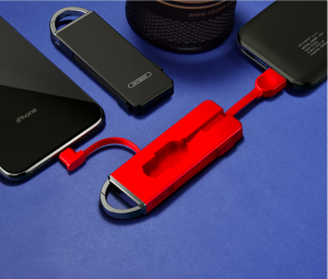 Folding Key chain 3 in 1 usb micro cable