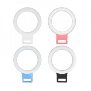 LED Selfie Ring Light Wholesale Beauty Popular Portable Mini LED Selfie Ring Light For Live Broadcast Cell Phone Holder