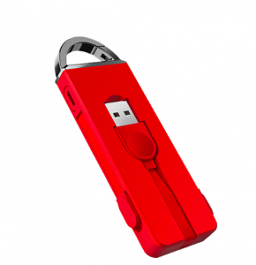 Folding Key chain 3 in 1 usb micro cable