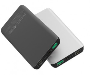QC3.0 Quick Charge 10000mAh Power Bank/Type-C & Micro-USB Input/Aluminum case