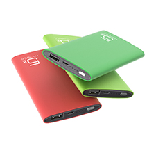 Slim Aluminum 5000mAh Mat Coating finish Power Bank Single USB port
